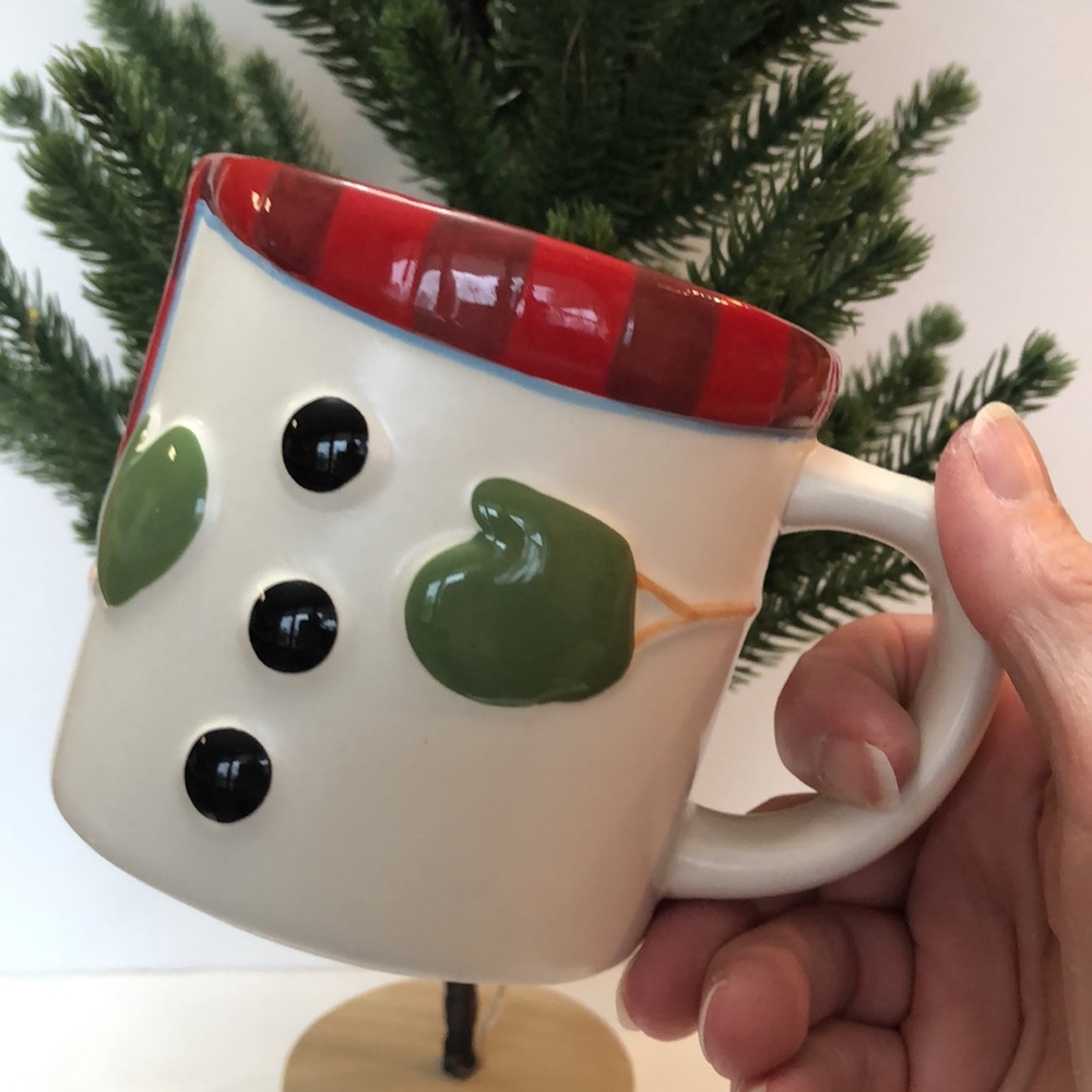 Hallmark Snowman Wearing Scarf And Mittens Coffee Mug